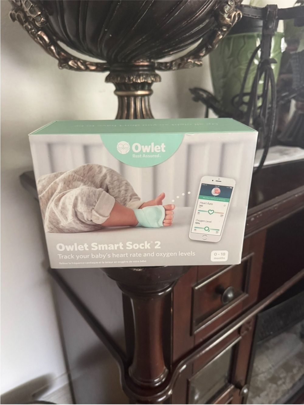 Owlet Smart Sock 2 Baby Monitor - Mint